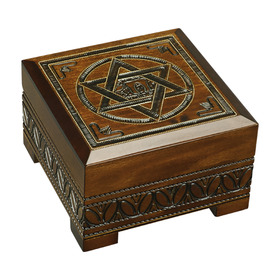 Star of David - Polish Wooden Box