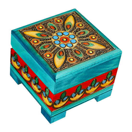 Folk Fantasy - Polish Wooden Box