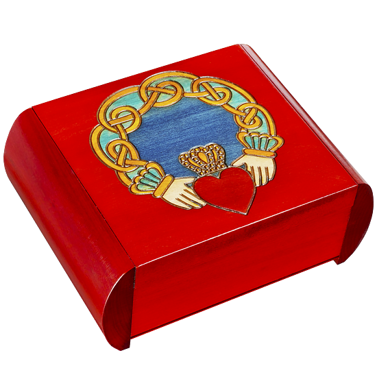 Claddagh - Secret Box - Polish Wooden Box