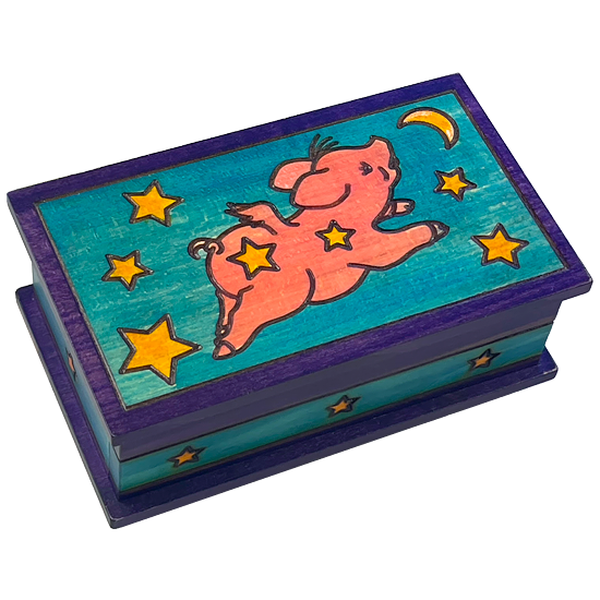 Pig Secret Box - Polish Wooden Box