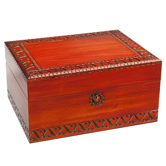 Simple Large Trunk with Lock - Polish Wooden Box