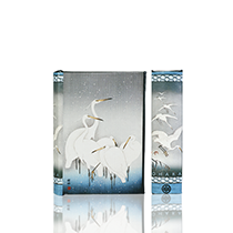 White Herons in Falling Snow