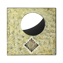 Pale Green Metal Mirror