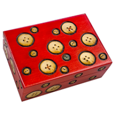 Polka Dots Button Box